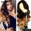 Highlight Body Wave Wig Ombre Body Wave Lace Front Human Hair Wigs For Women 13x4 Lace Frontal Wig 4X4 Lace Closure Wig 180%