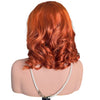 Orange Ginger 13x4 Lace Frontal Wigs Pre Cut Glueless Human Hair Body Wave Colored Wigs for Women 250% Density