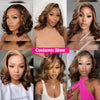 P4/27 Highlight Body Wave Bob Wig 100% Human Hair 13x4 Transparent Lace Frontal Wig Short Bob Wig 8-14 Inch For Women