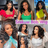 Body Wave Bob Wig 13x4 Peruvian Body Wave Lace Front Wigs Natural Color Preplucked Human Hair Lace Closure Wigs For Black Women