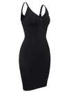 MISSMOLY Women Full Body Shapewear Camisole Slips V Neck Slimming Shaper Waist Trainer Corset Tummy Control Slip Under Dresses