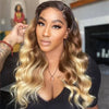 Highlight Body Wave Wig Ombre Body Wave Lace Front Human Hair Wigs For Women 13x4 Lace Frontal Wig 4X4 Lace Closure Wig 180%