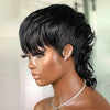 Human Hair Mullet WigsBody WaveBrazilian RemyWigs For Women Short Pixie Cut Wigs Full Machine Made Wig