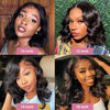 Body Wave Bob Wig 13x4 Peruvian Body Wave Lace Front Wigs Natural Color Preplucked Human Hair Lace Closure Wigs For Black Women